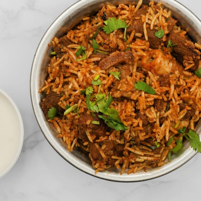 Goat Biryani.